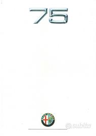 ALFA 75 2° SERIE BROCHURE ORIGINALE  del 1989