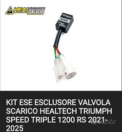esclusore valvola di scarico Triumph Speed Triple 