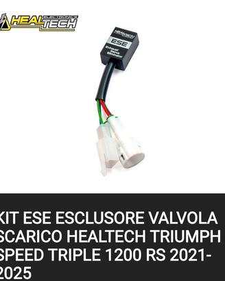 esclusore valvola di scarico Triumph Speed Triple 