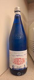 Lotto Bottiglie Vetro Blu Lauretana Vuote 1L