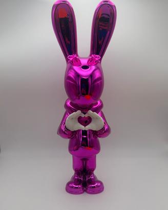 Statua yolo coniglio pop art