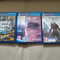 GTA V-Detroit Become Human-Assassin's Creed  PS4