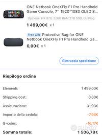 One xFly f1 pro rizen amd ax370ai