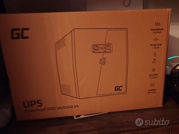 Greencell UPS 1200W 2000VA ROTTA NON FUNZIONANTE