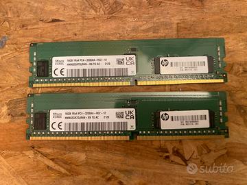Ram 32 gb 2x16 pc4-3200 DDR4
