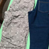 Set di nr. 5 pantaloni - leggings bambina, 7 anni