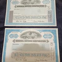 Stati Uniti 2 splendidi certificati azionari origi