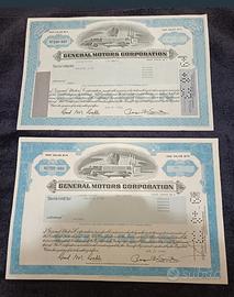 Stati Uniti 2 splendidi certificati azionari origi