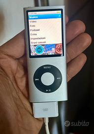 Apple iPod Nano 8GB 4th Gen A1285 Argento Batteria