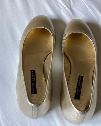 Ballerina dorate Ralph Lauren  tg 38,5