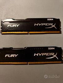RAM DDR4 Kingston Fury HyperX 8GB (4x2)