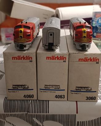 Tris completo Santa Fe.  Marklin 
