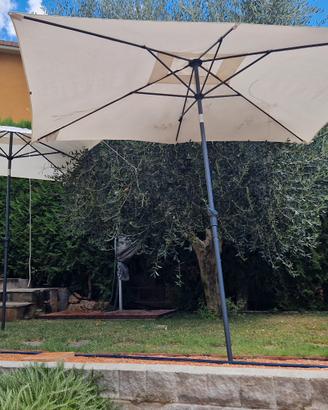 2 ombrelloni da giardino