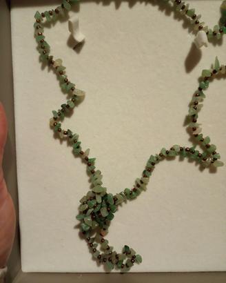 Collana in giada verde