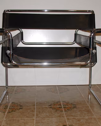 Knoll – Poltrona Wassily cromata Cuoio Naturale