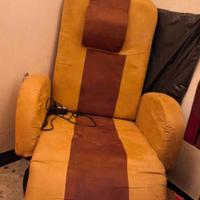 Poltrona elettrica con poggiapiedi reclinabile e s