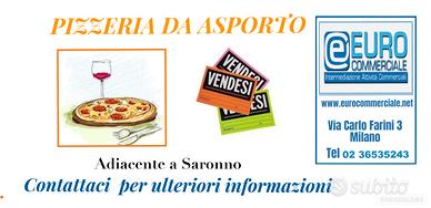 134/26 PIZZERIA DA ASPORTO mq 60 adiacente Saronno
