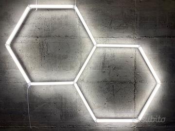 Led nido d’ape esagonale garage officina auto