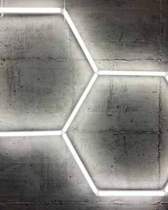 Led nido d’ape esagonale garage officina auto