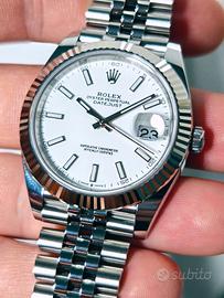 Rolex DJ 41 bianco 126334 jubilee new 08/2026 full