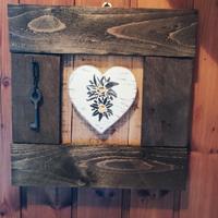 Quadretto rustico fatto a mano in legno