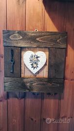 Quadretto rustico fatto a mano in legno