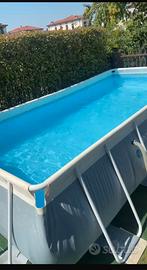 Set Piscina Rettangolare Prism Intex  488x244x107
