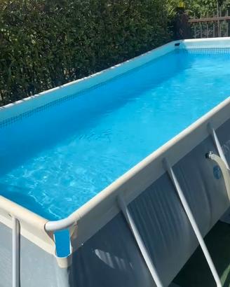 Set Piscina Rettangolare Prism Intex  488x244x107
