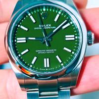 Rolex OP 41mm verde 10/2025 134300 nuovo