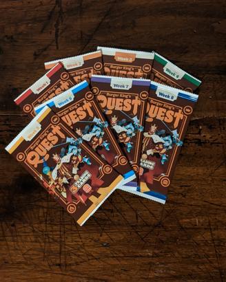 Set combleto bustine sigillate Quest D&D Burger ki