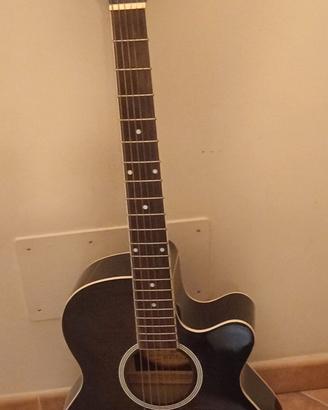 Chitarra Acustica Elettrificata SX Nera