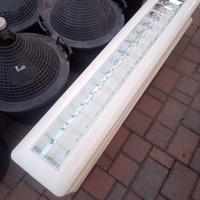 n. 4 plafoniere neon da incasso o sospensione