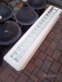 n. 4 plafoniere neon da incasso o sospensione