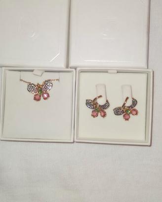 set collana pendente orecchini Swarovski Idyllia