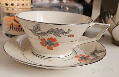 Tazza da tè Art Déco BOHEMIA-MOSER Praha 