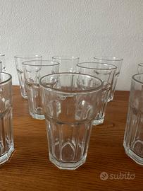 Bicchieri in vetro