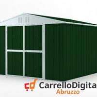 Box struttura lamiera Acciaio 327x307 verde scuro