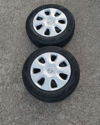 N.2 gomme con cerchi OPEL CORSA 195/65/15