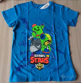 Rara Maglietta Brawl Stars fluorescente Leon Corvo