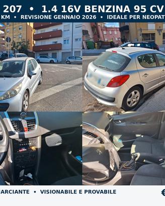 PEUGEOT 207 1.4 16V BENZINA 95 CV – 2008 – 101.258