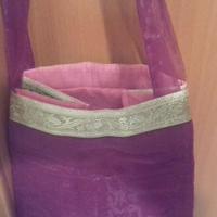 borsetta tessuto e velo 