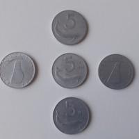 Monete 5 Lire Italiane