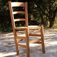 sedie d'epoca in paglia intrecciata o legno pieno