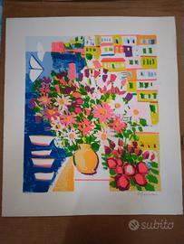 Athos Faccincani serigrafia materica