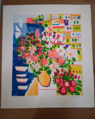 Athos Faccincani serigrafia materica