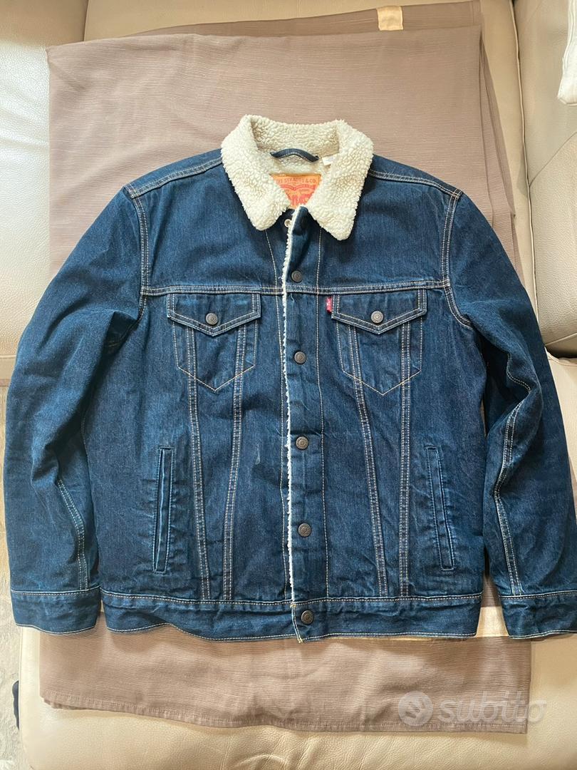 Giubbino giacca jeans denim Levis invernale Abbigliamento e