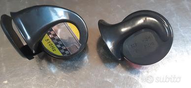 COPPIA TROMBA CLACSON 12V AUTO MOTO UNIVERSALE