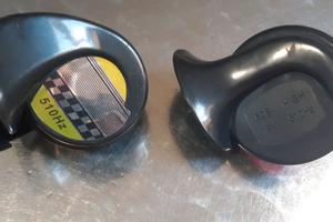 COPPIA TROMBA CLACSON 12V AUTO MOTO UNIVERSALE