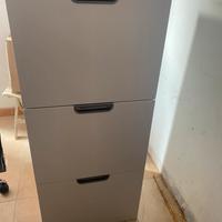 Cassettiera colore bianco