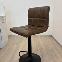 Sgabello girevole in ecopelle